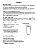 Предварительный просмотр 6 страницы Panasonic CT-13R24 User Manual