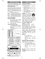 Preview for 2 page of Panasonic CT-13R32 Operating Instructions Manual