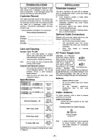 Preview for 2 page of Panasonic CT-20D20 Operating Instructions Manual