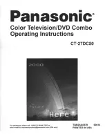 Panasonic CT-20DC50 Operating Instructions Manual предпросмотр