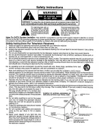 Preview for 2 page of Panasonic CT-20R13 Operating Instructions Manual