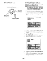 Preview for 20 page of Panasonic CT-20R13 Operating Instructions Manual