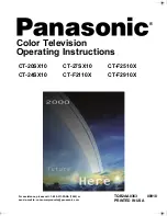 Panasonic CT-20SX10 Operating Instructions Manual preview