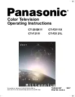 Panasonic CT-20SX11 Operating Instructions Manual предпросмотр