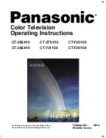 Panasonic CT-24SX10 Operating Instructions Manual предпросмотр