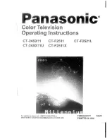 Panasonic CT-24SX11 Operating Instructions Manual предпросмотр