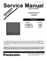 Panasonic CT-24SX11CE Service Manual preview
