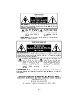 Preview for 2 page of Panasonic CT-2511HD Installer'S Manual