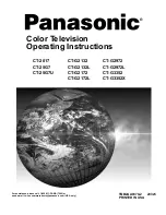 Panasonic CT 25G7 Operating Instructions Manual предпросмотр