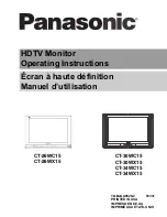 Preview for 1 page of Panasonic CT-26WC15 Operating Instructions Manual