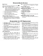 Предварительный просмотр 8 страницы Panasonic CT-2721HDB Service Manual