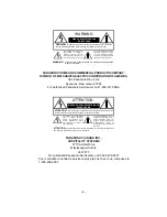 Preview for 2 page of Panasonic CT-2733H Installer'S Manual