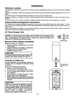 Preview for 5 page of Panasonic CT-2768SD Operating Instructions Manual