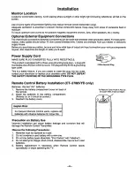 Предварительный просмотр 6 страницы Panasonic CT-2786YD Operating Instructions Manual