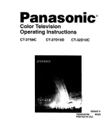 Preview for 1 page of Panasonic CT-27D10D Operating Instructions Manual