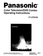 Preview for 1 page of Panasonic CT-27DC50 Operating Instructions Manual