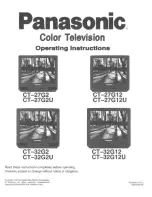 Panasonic CT-27G12 Operating Instructions Manual preview