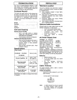 Preview for 2 page of Panasonic CT-27G14D Operating Instructions Manual