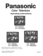 Panasonic CT-27G32 User Manual предпросмотр