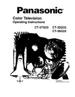 Panasonic CT-27G33 Operating Instructions Manual preview