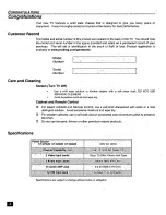 Предварительный просмотр 4 страницы Panasonic CT-27G33 Operating Manual