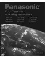 Panasonic CT-27G34 Operating Manual предпросмотр