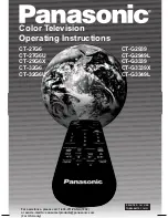 Предварительный просмотр 1 страницы Panasonic CT-27G6 Operating Instructions Manual