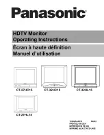 Panasonic CT-27HL15 Manual preview