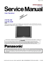 Panasonic CT-27HL15N Service Manual предпросмотр