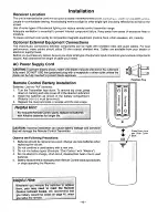 Предварительный просмотр 6 страницы Panasonic CT-27SF13 Operating Instructions Manual