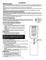 Предварительный просмотр 6 страницы Panasonic CT-27SF33 Operating Instructions Manual