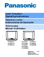 Panasonic CT-27SL13 Operating Instructions Manual предпросмотр