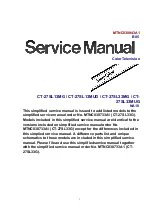 Предварительный просмотр 1 страницы Panasonic CT-27SL13MUG Service Manual