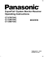 Panasonic CT-27XF36C Operating Instructions Manual предпросмотр