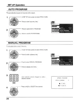 Предварительный просмотр 24 страницы Panasonic CT 30WX52 Operating Instructions Manual