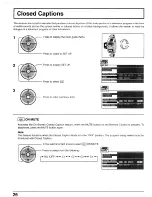 Предварительный просмотр 26 страницы Panasonic CT 30WX52 Operating Instructions Manual