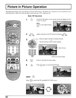 Предварительный просмотр 42 страницы Panasonic CT 30WX52 Operating Instructions Manual