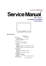 Panasonic CT 30WX52 Service Manual preview