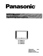 Предварительный просмотр 1 страницы Panasonic CT-30WX54 Manual