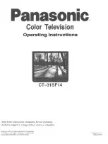 Предварительный просмотр 1 страницы Panasonic CT-31SF14 Operating Instructions Manual