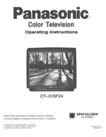 Panasonic CT-31SF24 Operating Instructions Manual preview