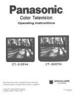 Panasonic CT-31XF44 User Manual preview