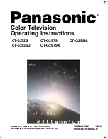 Panasonic CT-3272S, CT-3272SU, CT-G2979, Operating Instructions Manual preview