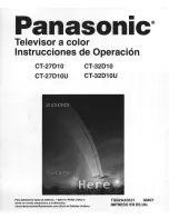 Предварительный просмотр 19 страницы Panasonic CT-32D10 Operating Instructions Manual