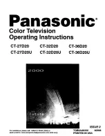 Panasonic CT-32D20 Operating Instructions Manual предпросмотр