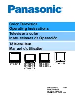 Предварительный просмотр 1 страницы Panasonic CT-32E14 Operating Instructions Manual