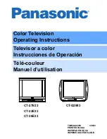 Предварительный просмотр 1 страницы Panasonic CT-32E33 Operating Instructions Manual