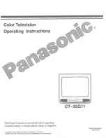 Panasonic CT-32G11 Operating Instructions Manual предпросмотр