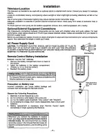 Предварительный просмотр 5 страницы Panasonic CT-32G22 User Manual