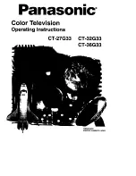 Panasonic CT-32G32 Operating Instructions Manual предпросмотр